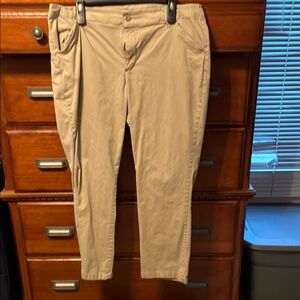 Lee Tan Straight Leg Pants Versatile Cotton Blend